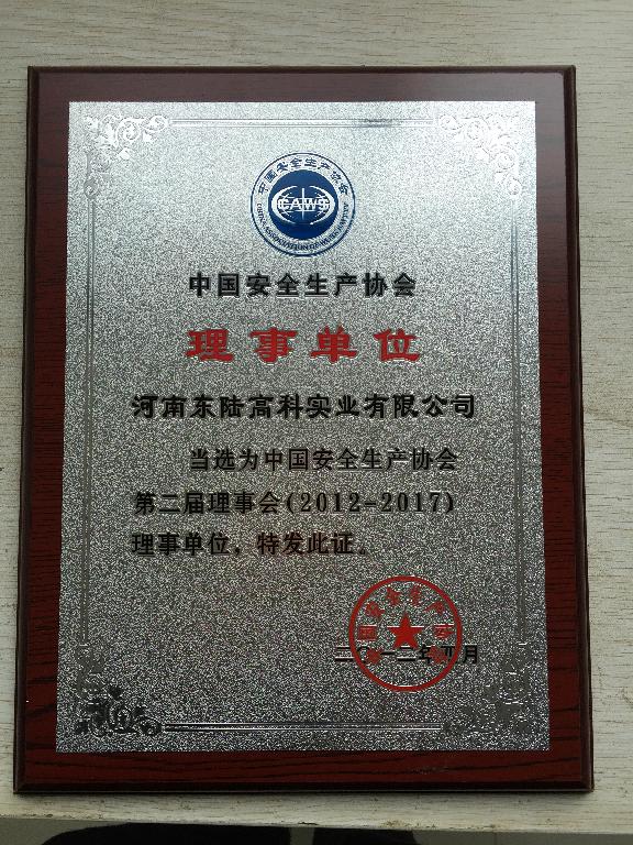 中国安全生产协会理事单位